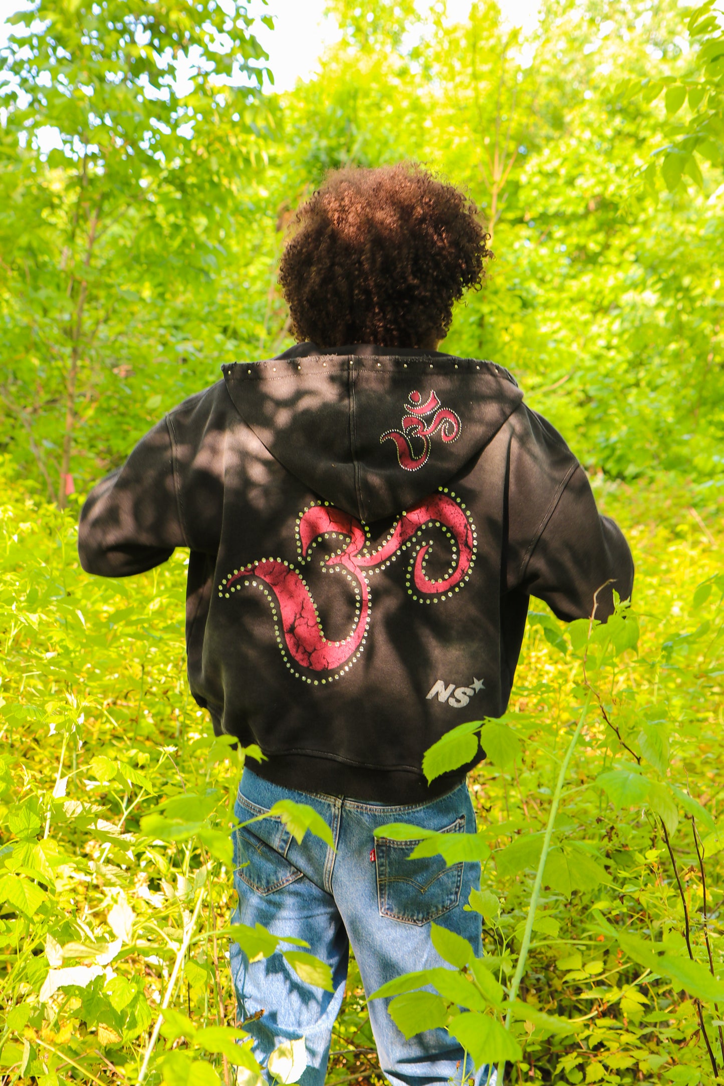 SPIRITUAL ACID WASH ZIP UP